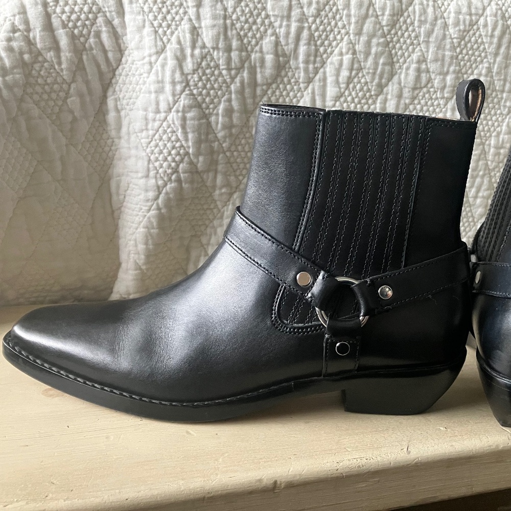 Madewell The Santiago Western Ankle Boot in Leather